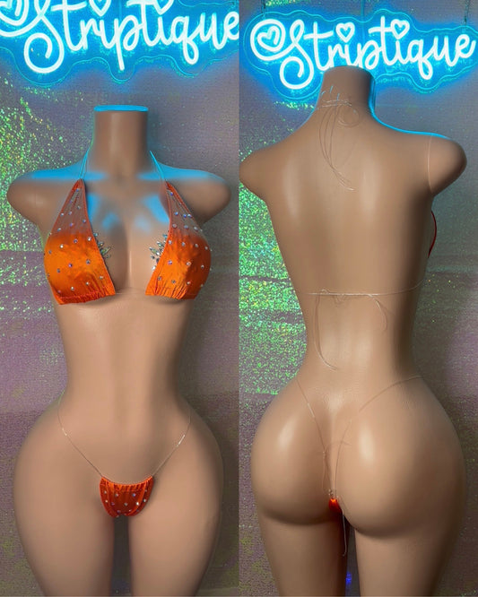 Orange Crystal Bikini (S-L)