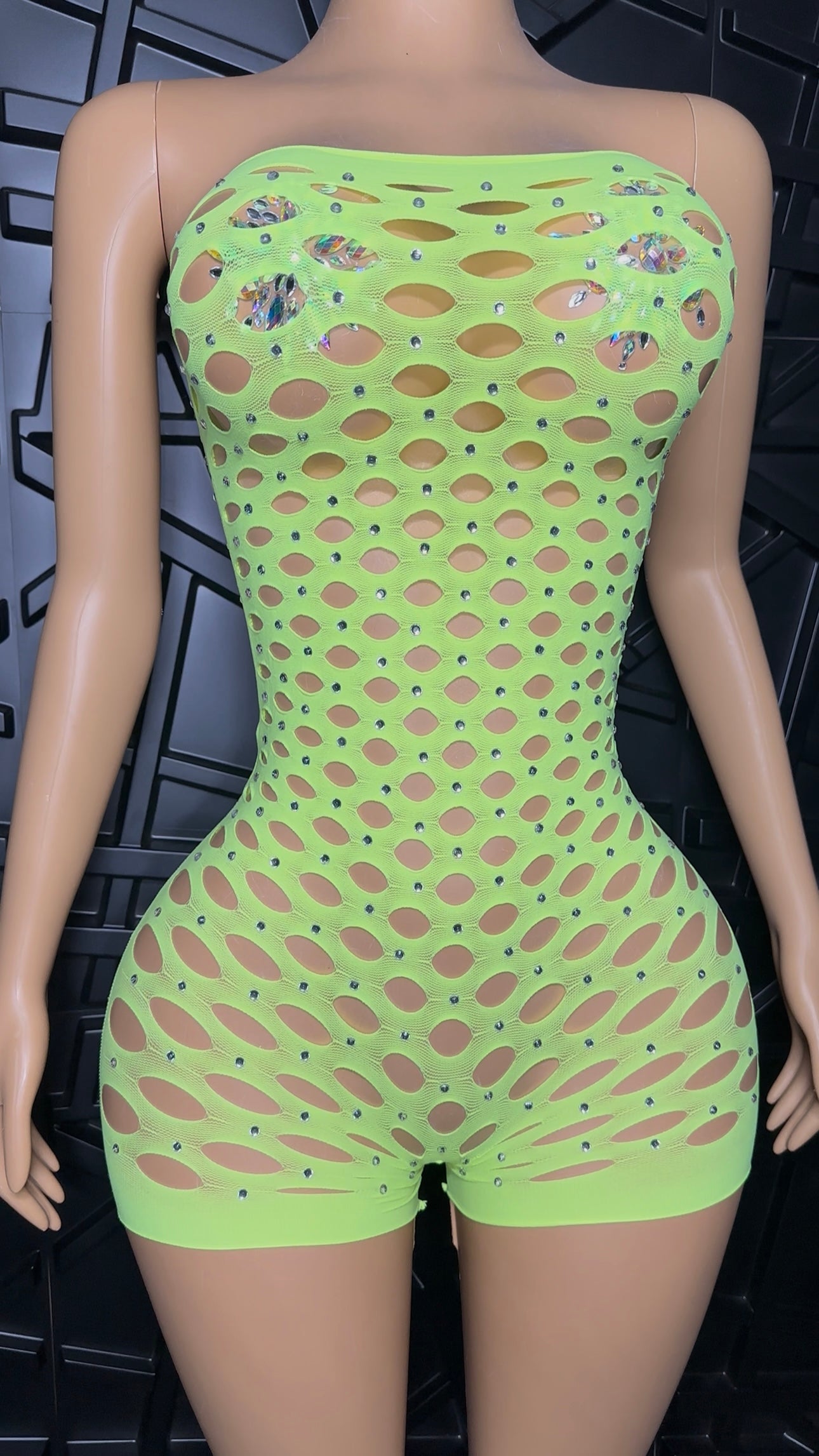 Neon Rich Girl Romper (XSmall-Large)