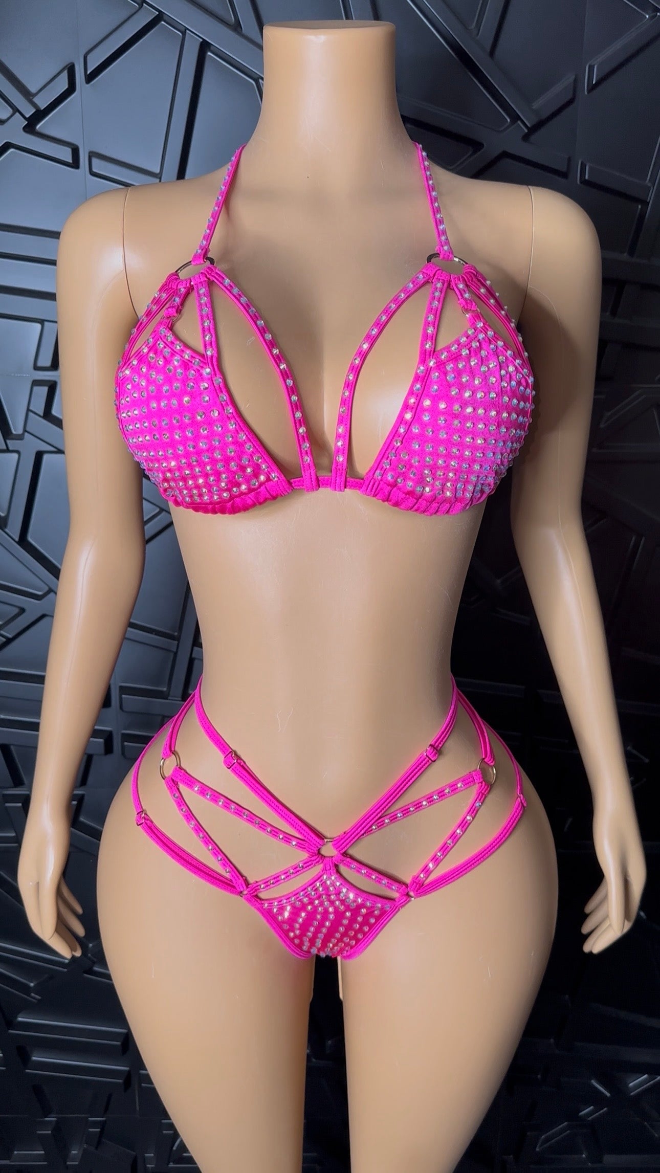 Fuchsia Diamanté Set (Medium)
