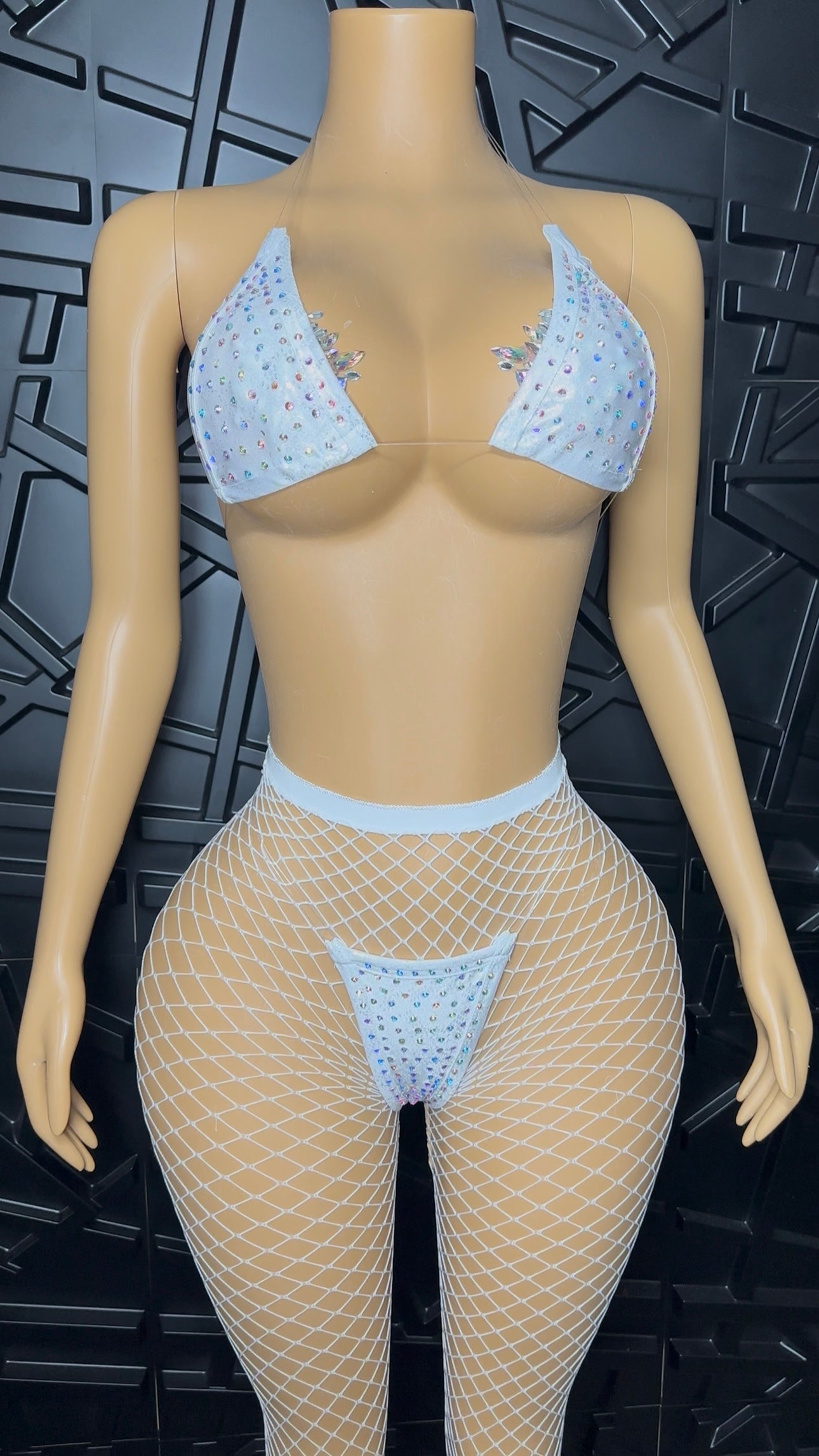 White Icy Bikini + Pant Set (Small-Large)