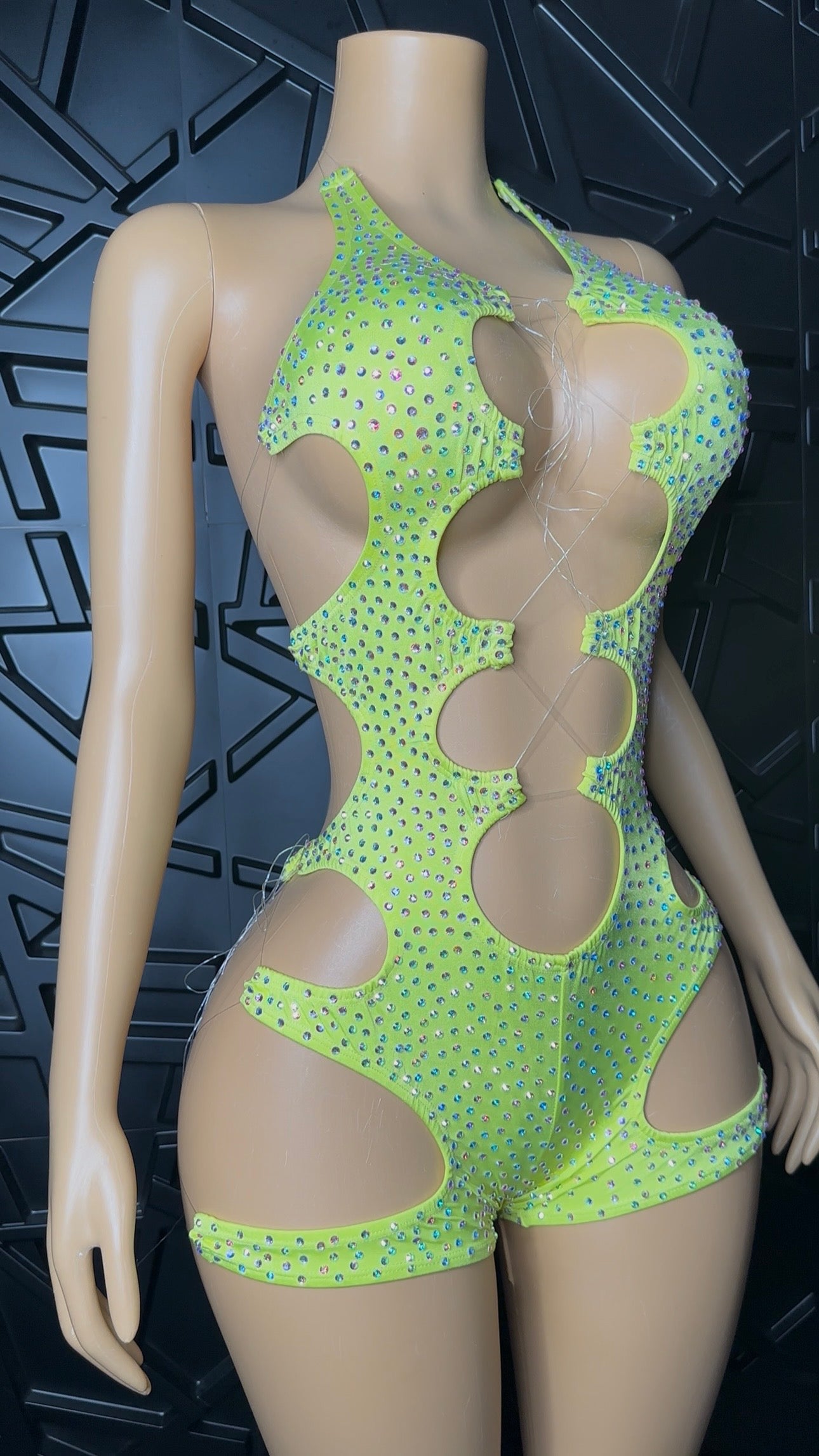 Yellow Icy Romper (Small-Medium) STRETCHY