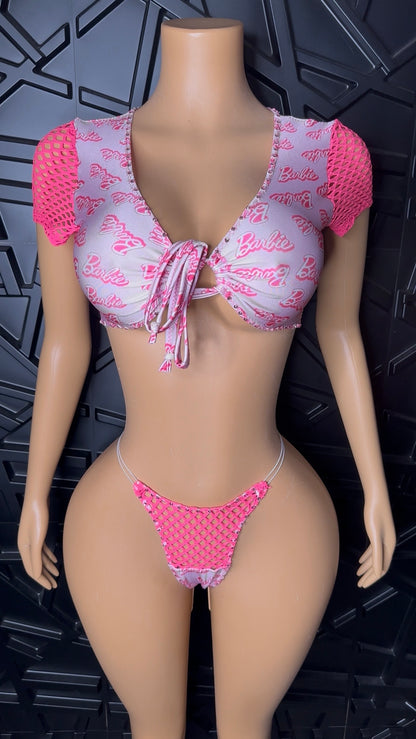 Pink 2pc Set (Small-Medium) STRETCHY