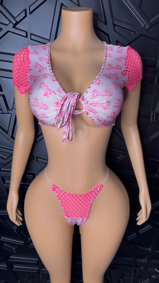 Pink 2pc Set (Small-Medium) STRETCHY