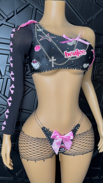 Black 3pc Set (Small-Medium)