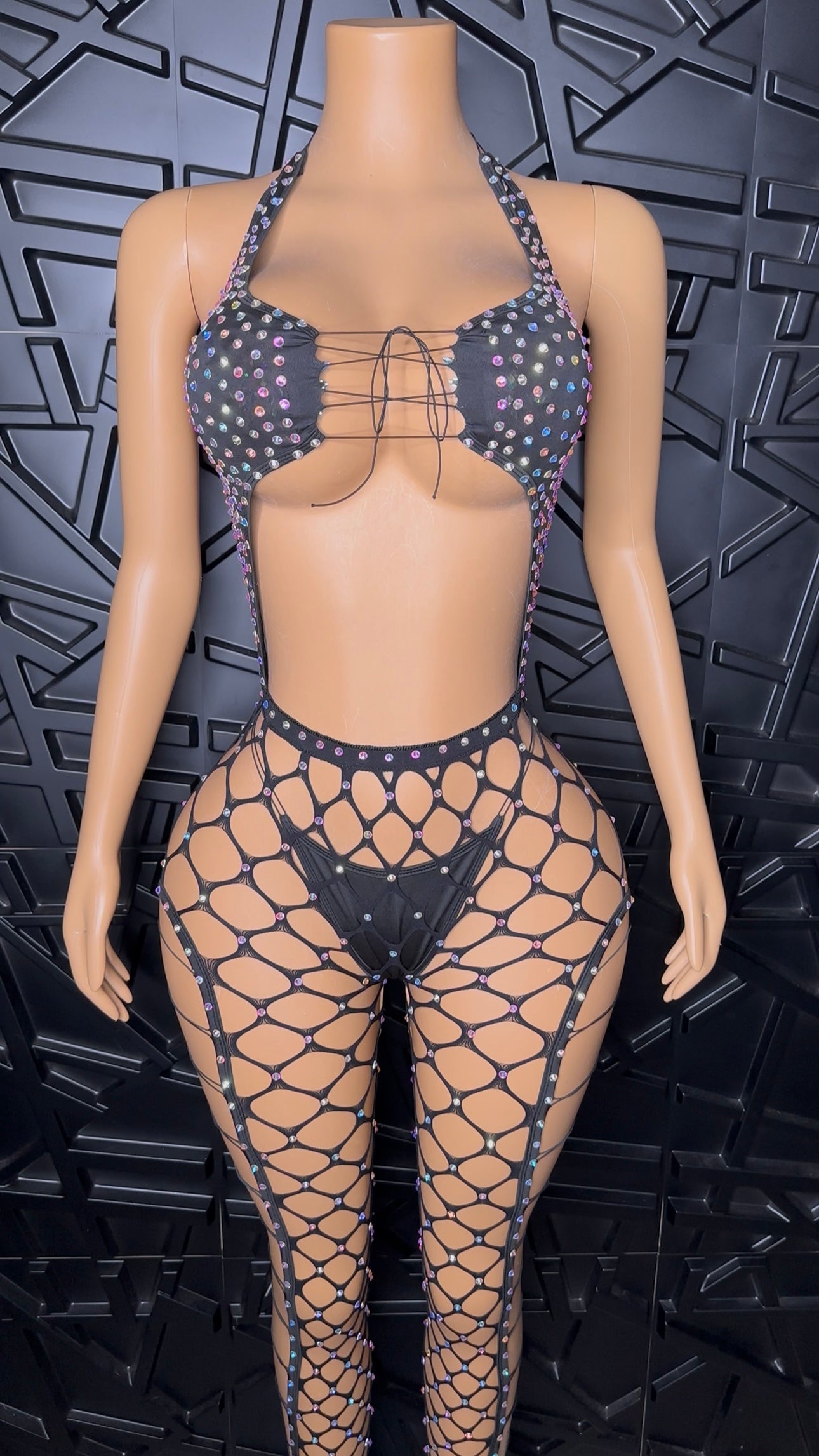 Black Iced Jumpsuit (Medium/Large)