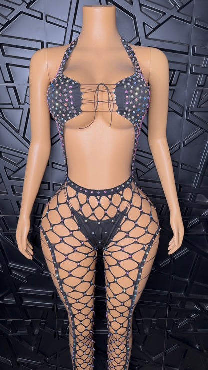 Black Iced Jumpsuit (Medium/Large)