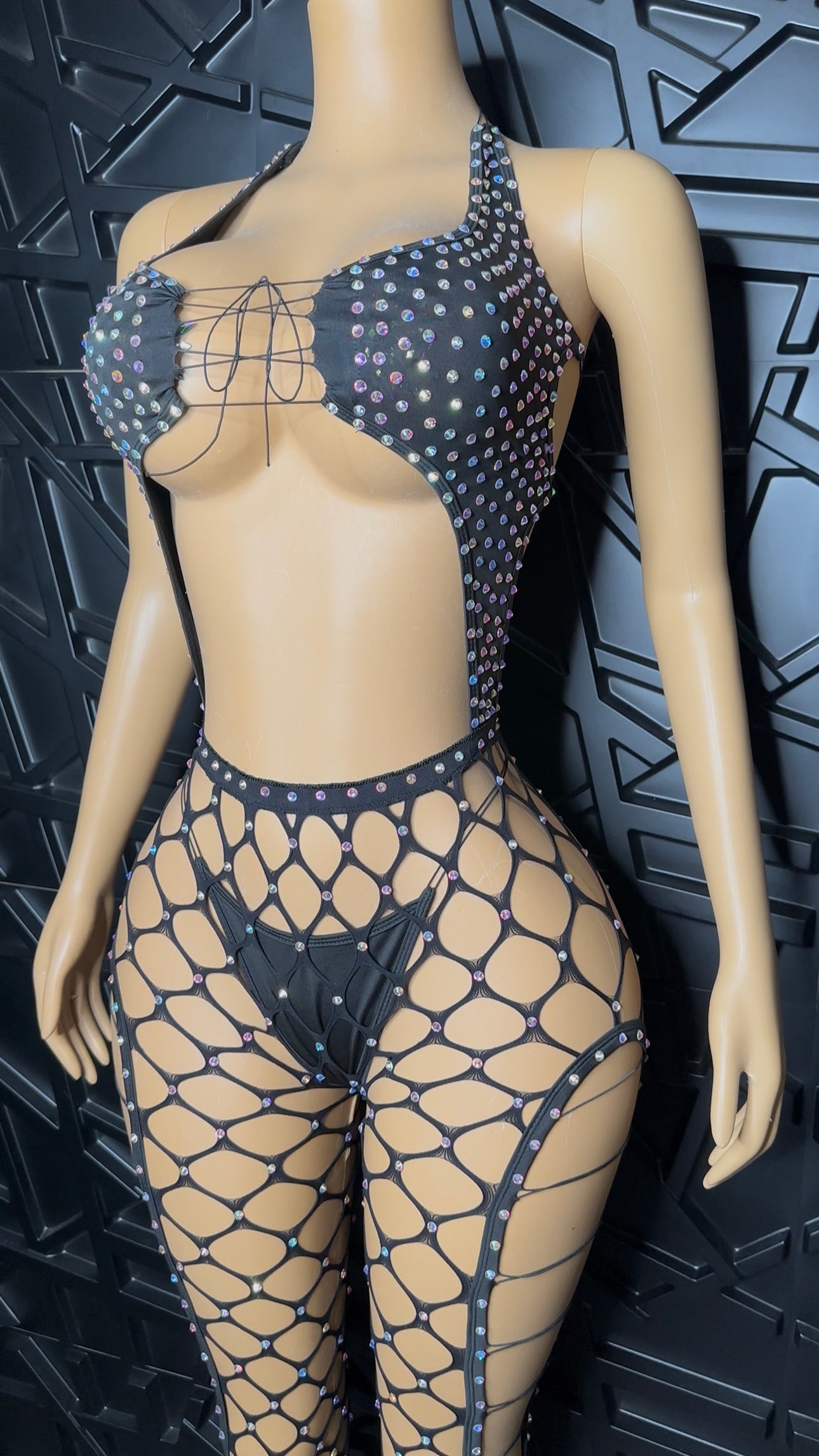 Black Iced Jumpsuit (Medium/Large)