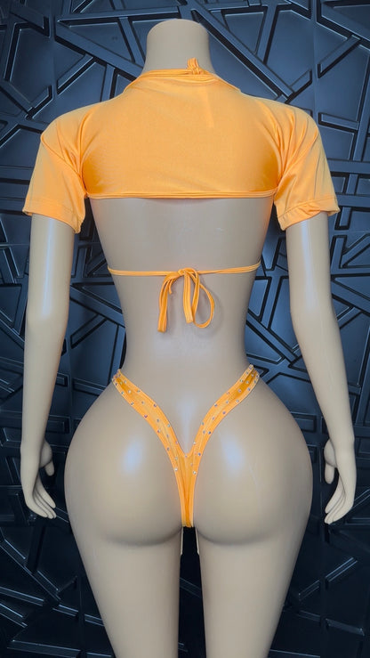 Orange Flower Set (Small-Medium) Stretchy