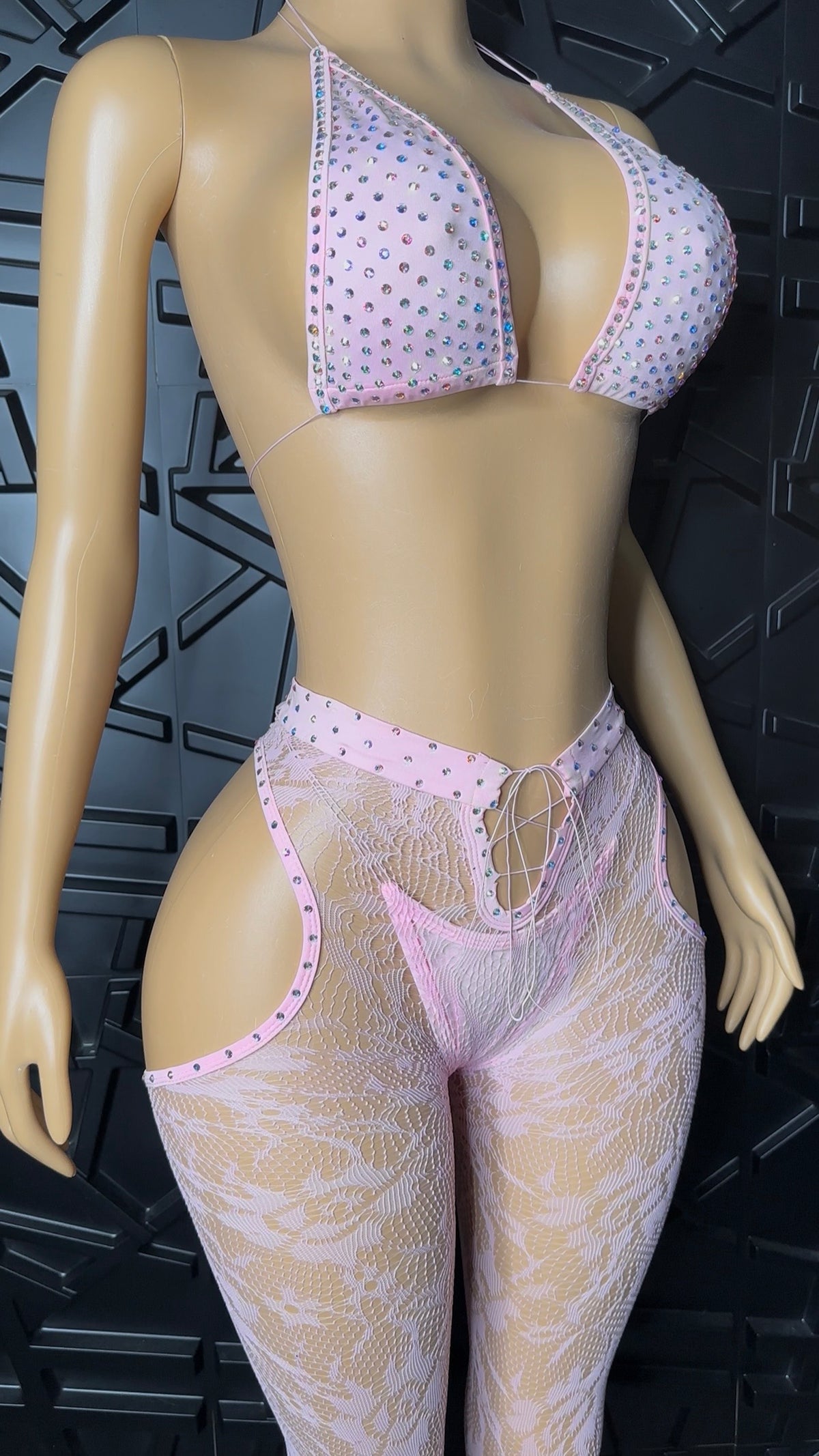 Pink Pant Set (Medium-Large) STRETCHY