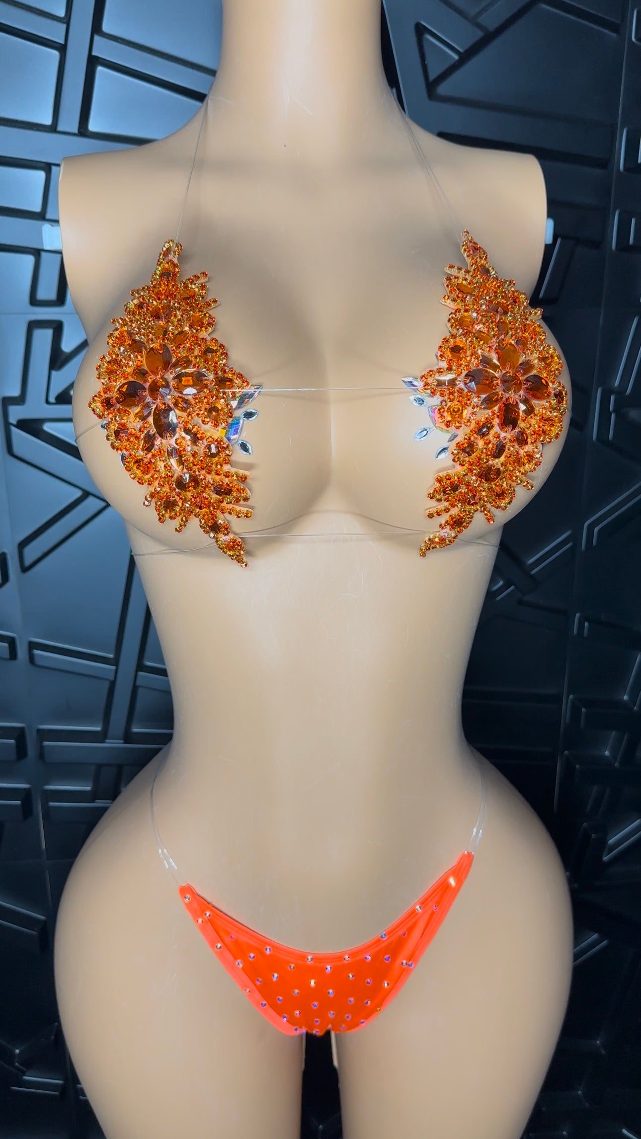 Orange Vegas Bikini Set (Small-Large)