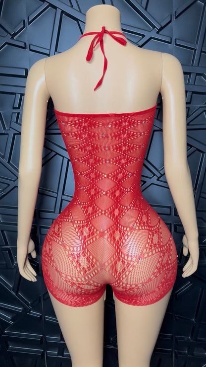 Red CoCo Romper (XSmall-XLarge)