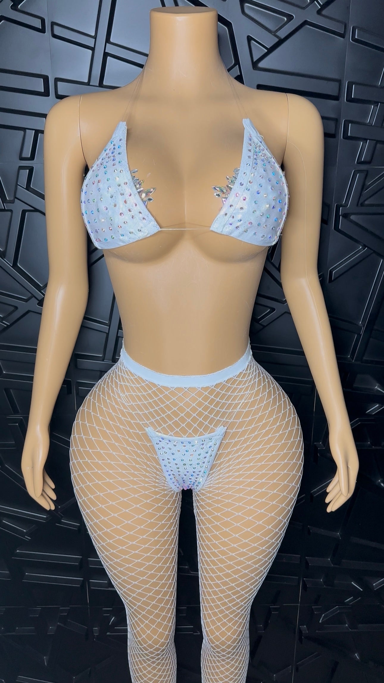 White Icy Bikini + Pant Set (Small-Large)