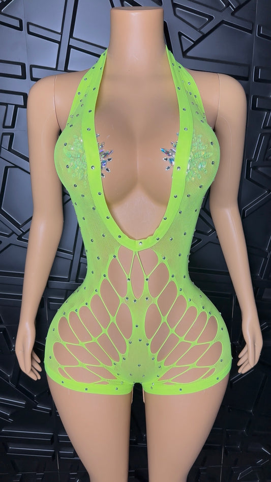 Neon Mulan Romper (Small-Large)