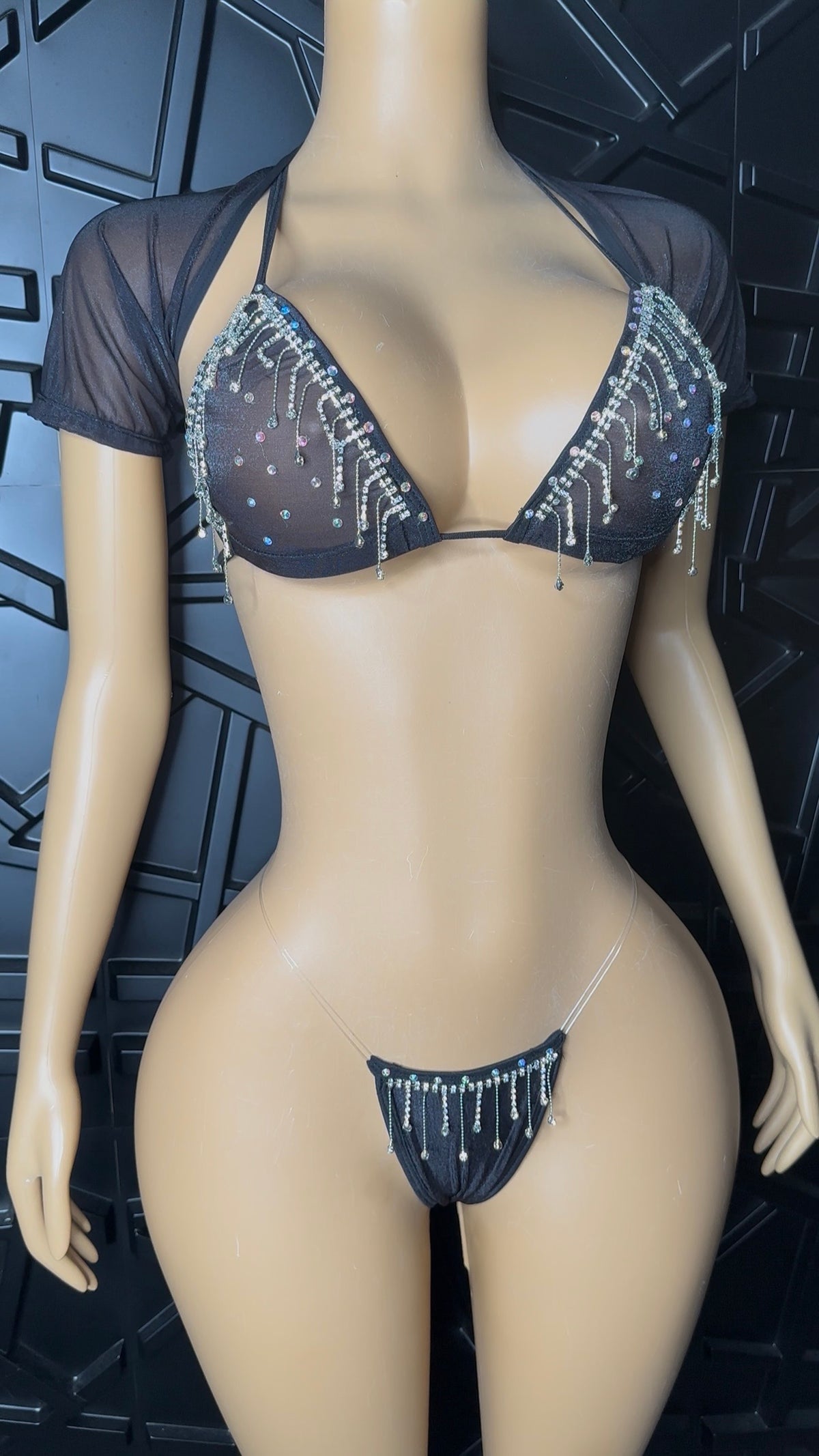 Black MICRO Fringe Set (Small-Med)