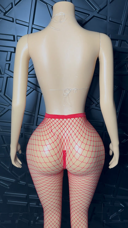 Red Icy Bikini + Pant Set (Small-Large)