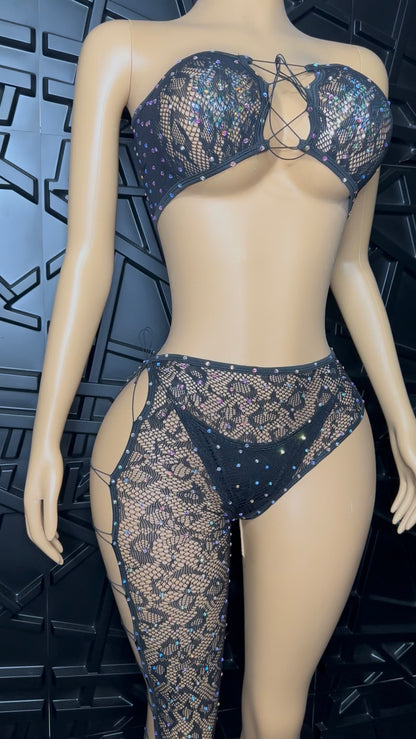 Black Nova Icy Pant Set (S-L)