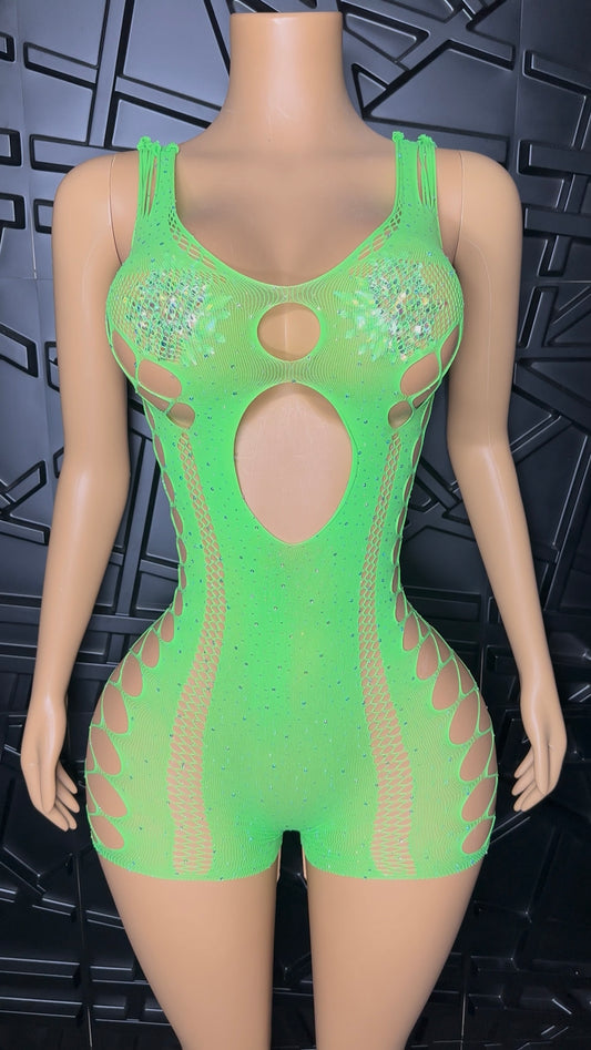 Green Karma Romper (Small-XLarge)
