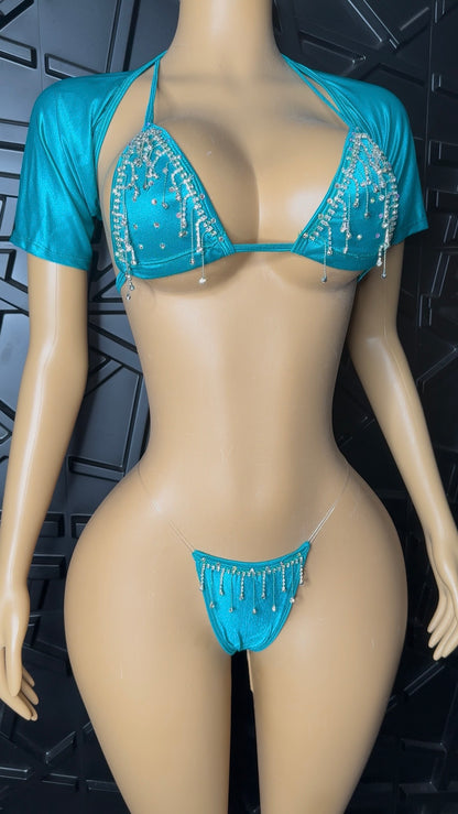 Blue MICRO Fringe Set (Small-Med)