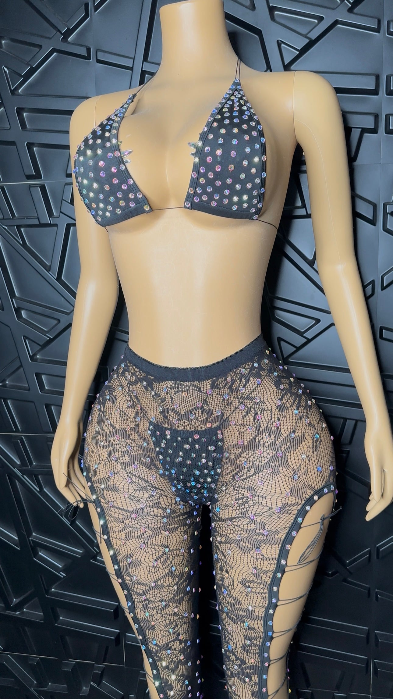 Black 3pc Pant Set (Small)