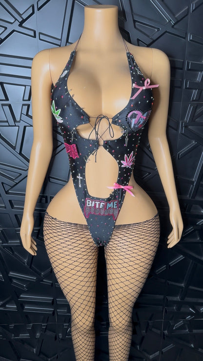 Pink Rockstar 1pc (XSmall-Small)