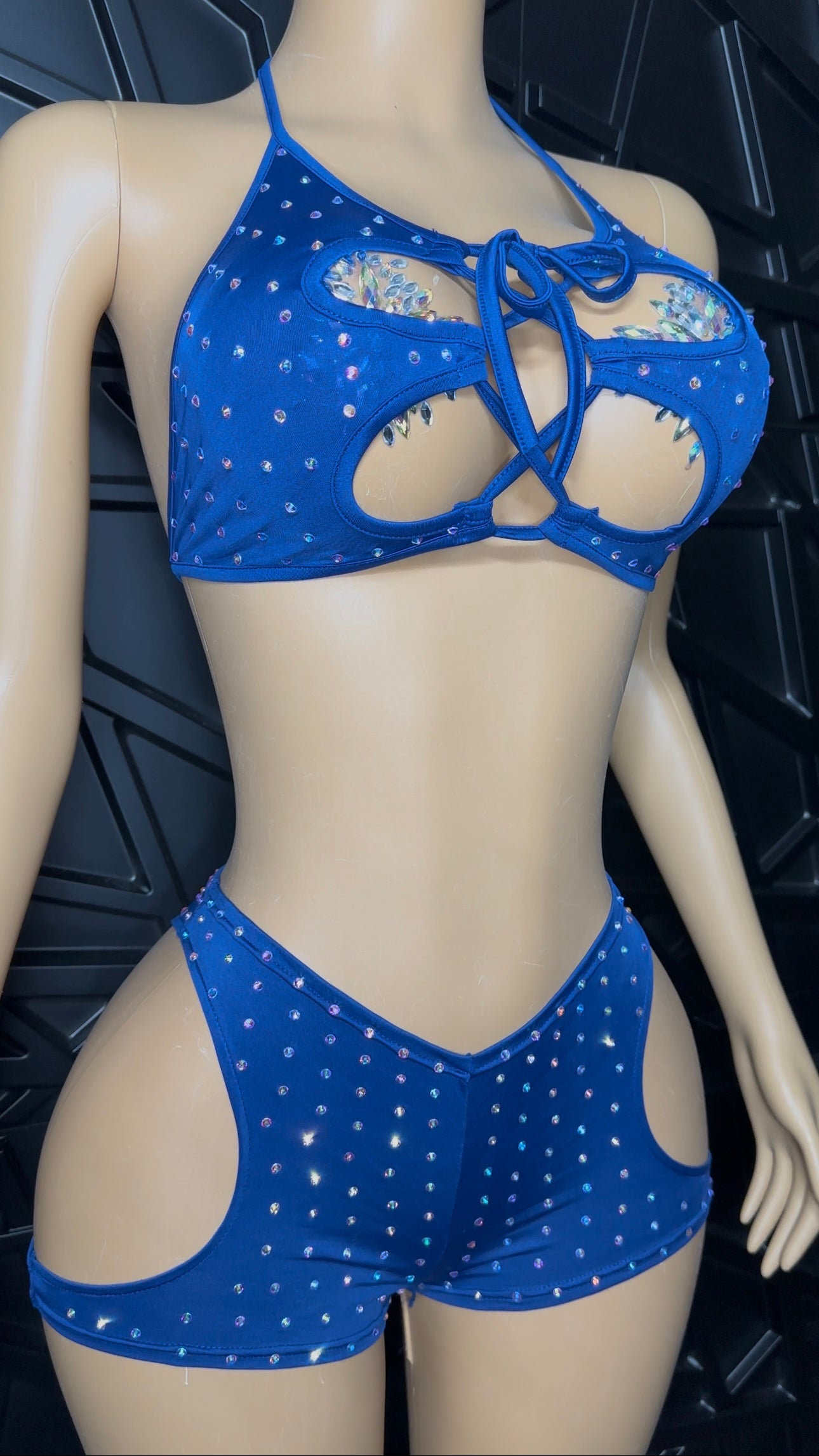 Blue Icy Short Set (Medium-Large)