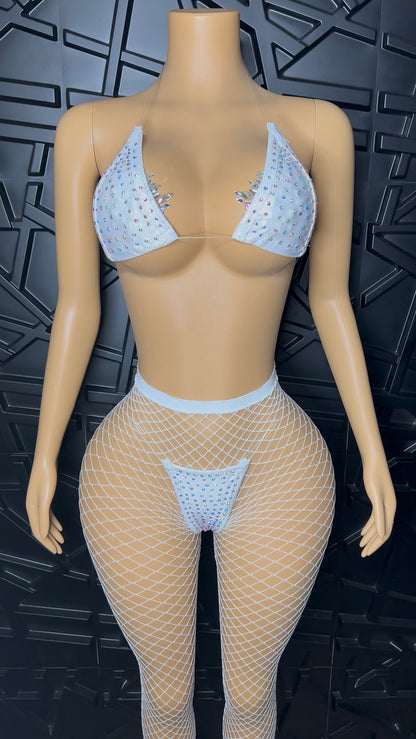 White Icy Bikini + Pant Set (Small-Large)