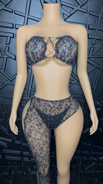 Black Nova Icy Pant Set (S-L)