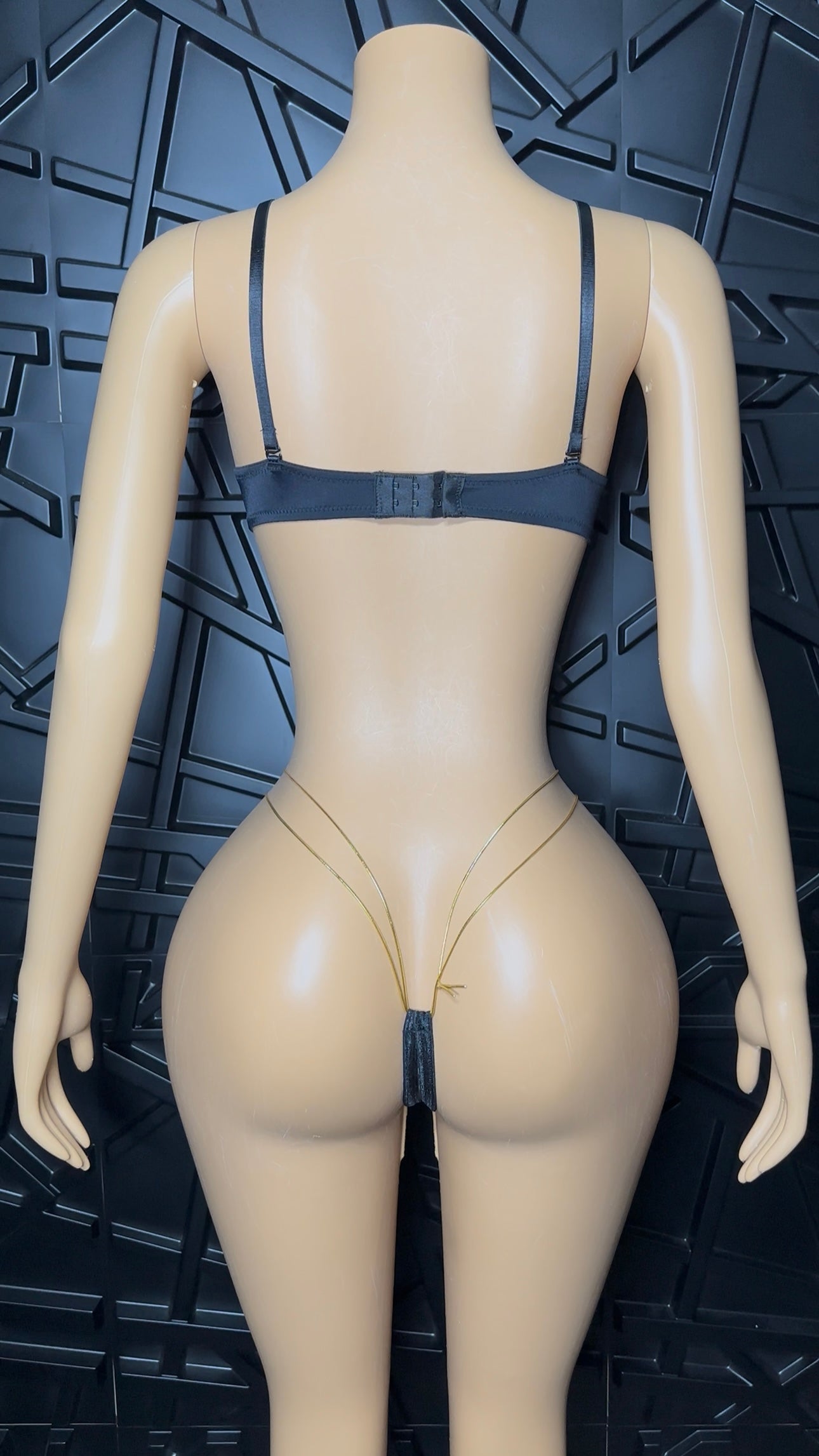Gold Fancy Bra Set (Medium)