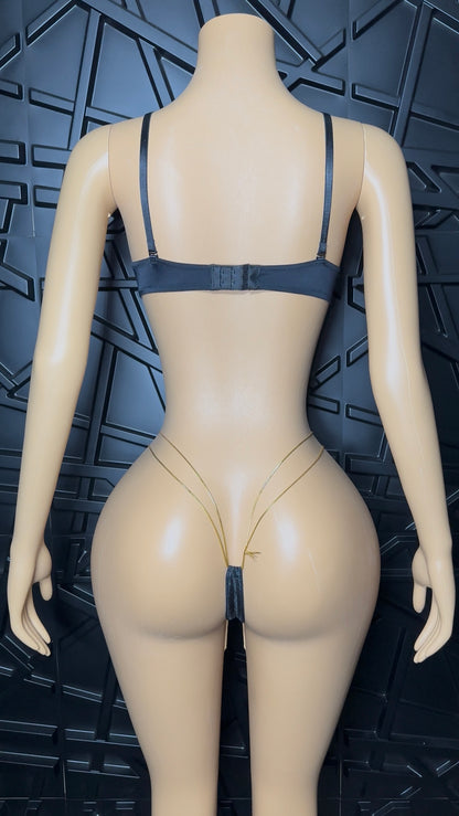 Gold Fancy Bra Set (Medium)