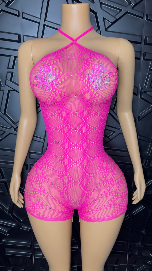Pink CoCo Romper (XSmall-XLarge)