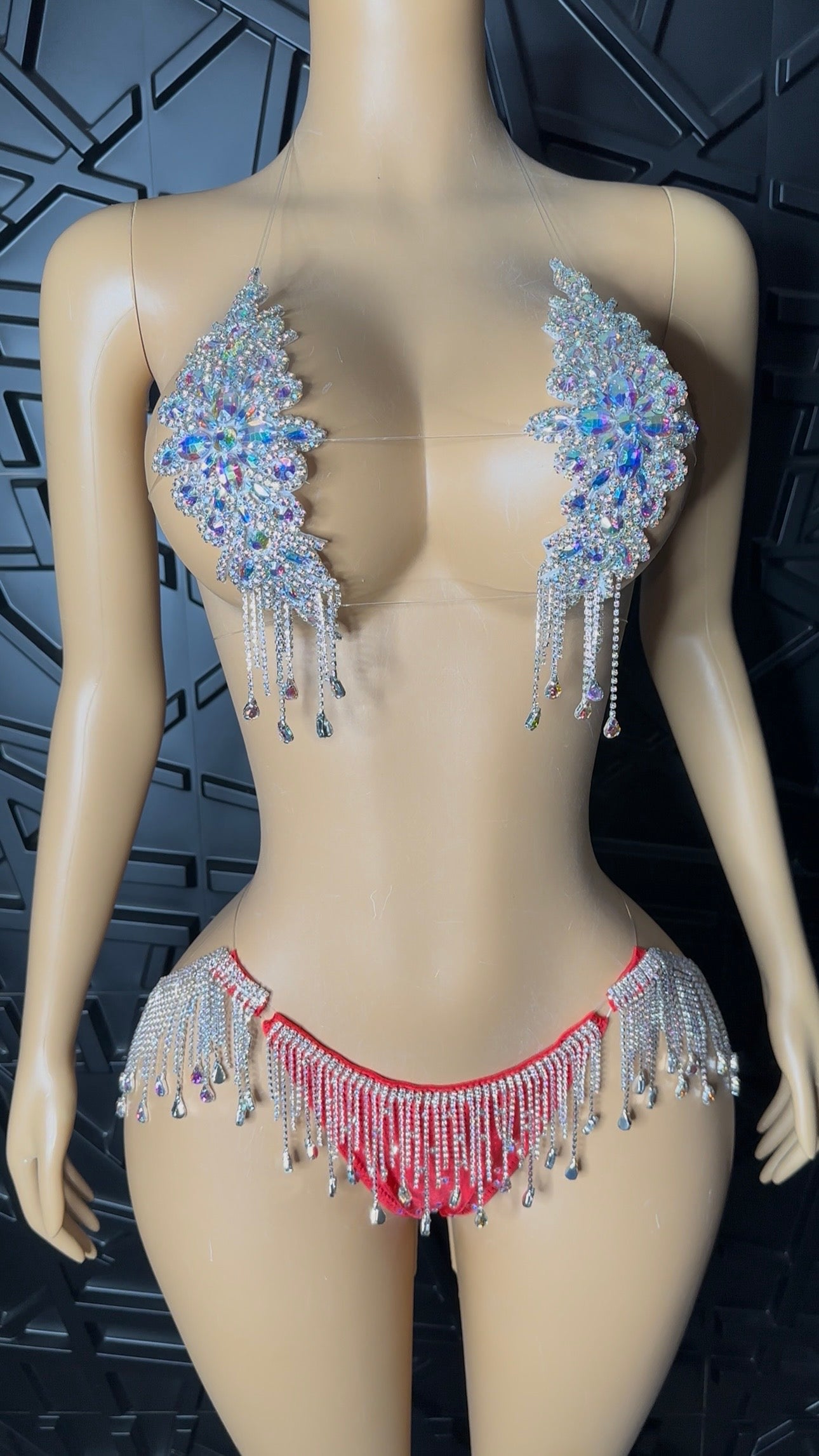 Silver/Red Vegas Set (Med-Large)