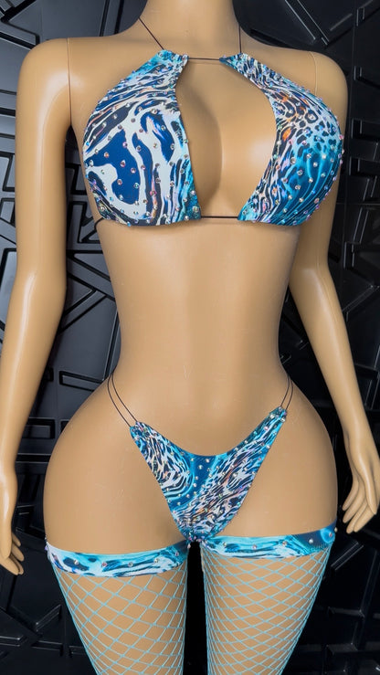 Blue Pant Set (Small-Large) STRETCHY