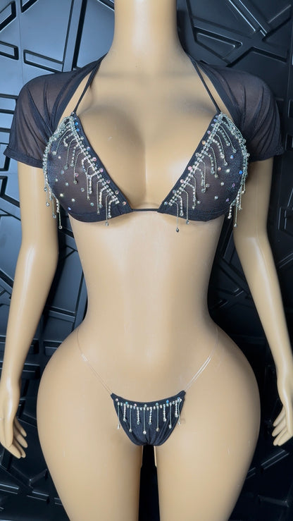 Black MICRO Fringe Set (Small-Med)