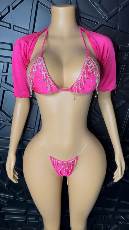 Pink MICRO Fringe Set (Small-Med)