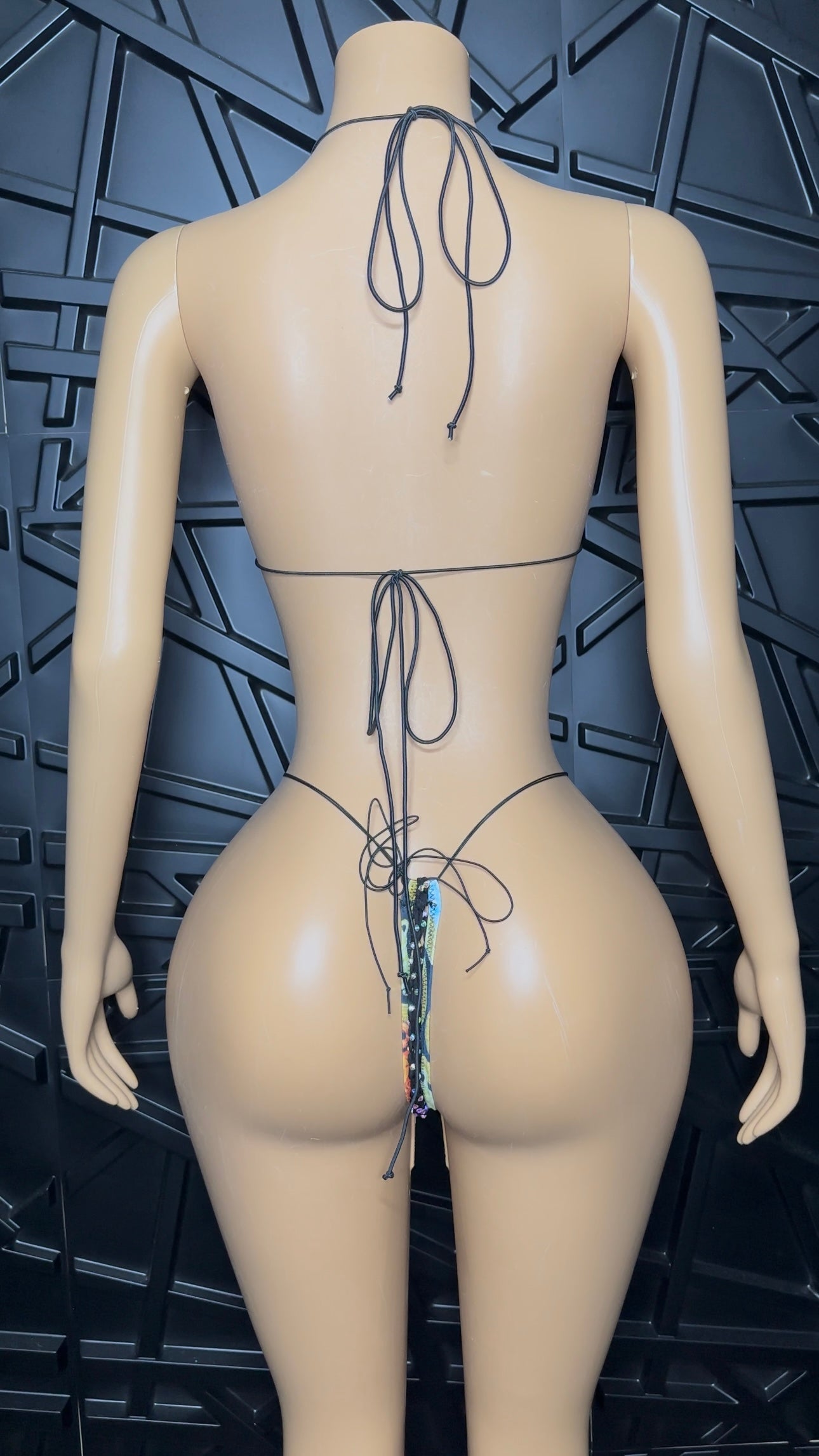 Black Icy Bikini Set (Medium-Large)