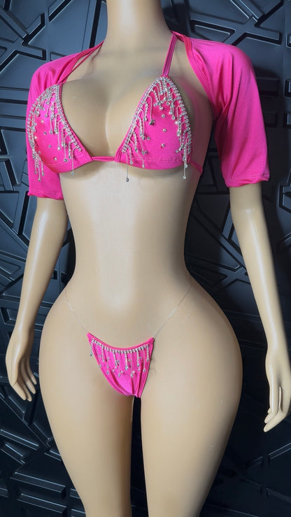 Pink MICRO Fringe Set (Small-Med)