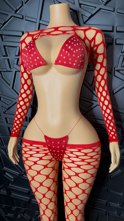 Red Seduction Set (XSmall-Large)