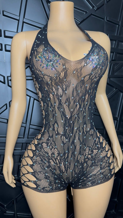Black Kendra Romper (XSmall-XLarge)