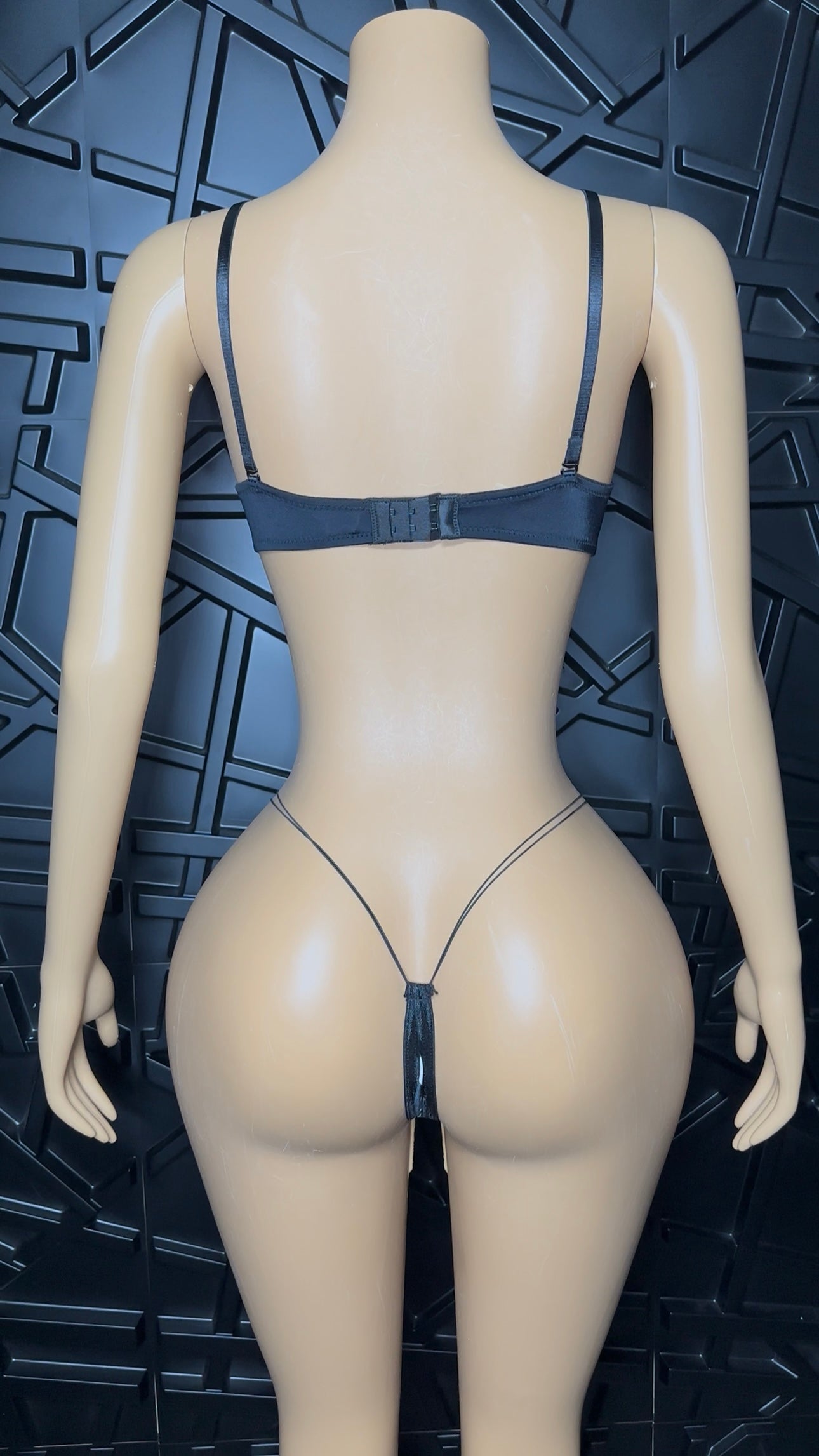 Black Fancy Bra Set (Medium)