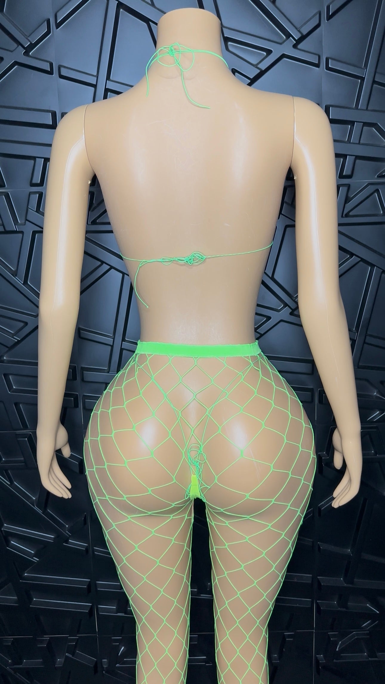 Green Micro Bikini Set w/ Pants (Small-Large)