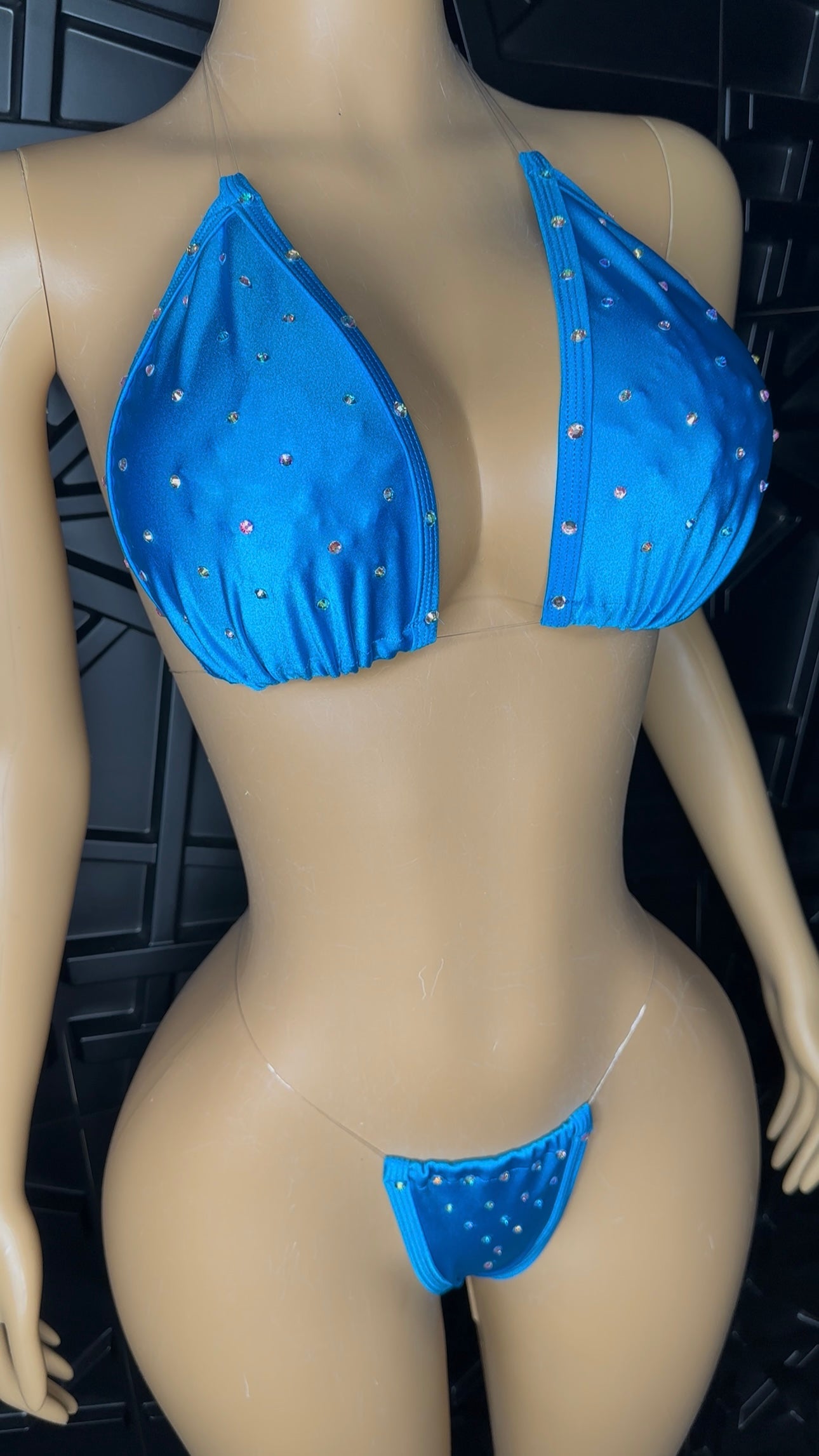 Blue Rhinestone Set (Medium-Large)