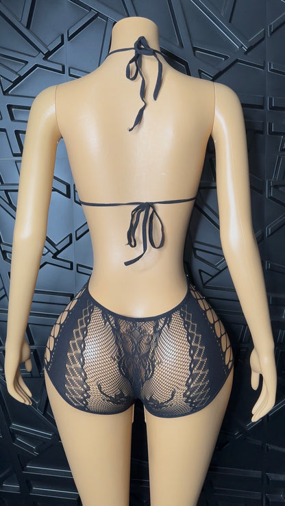 Black Vixen Romper (Small-XLarge)