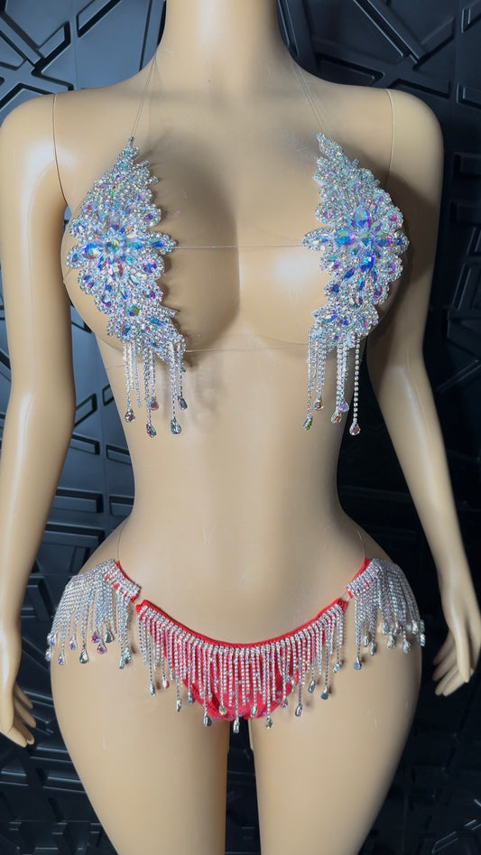 Silver/Red Vegas Set (Med-Large)