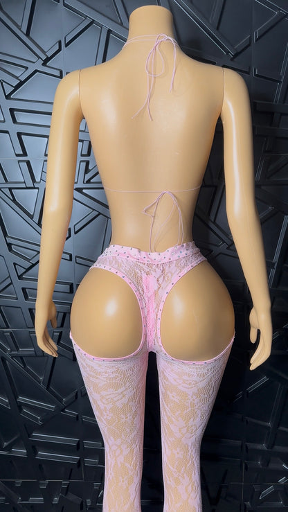 Pink Pant Set (Medium-Large) STRETCHY