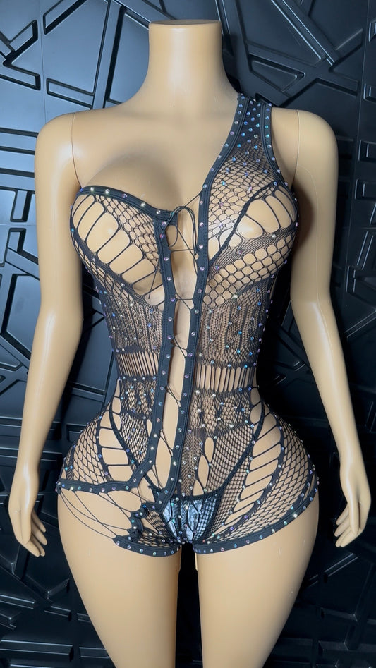 Black Romper (Small-Medium) STRETCHY