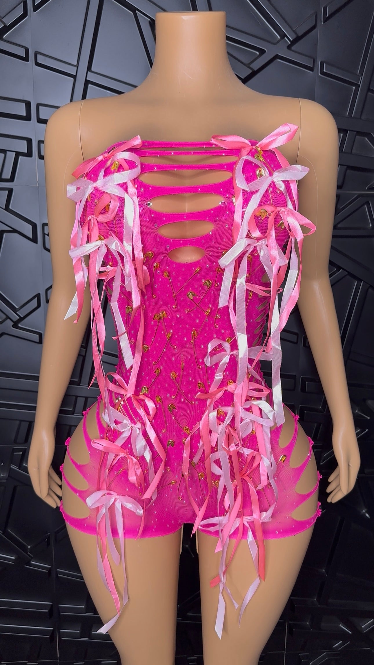 Pink Coquette Romper (XSmall-Large)