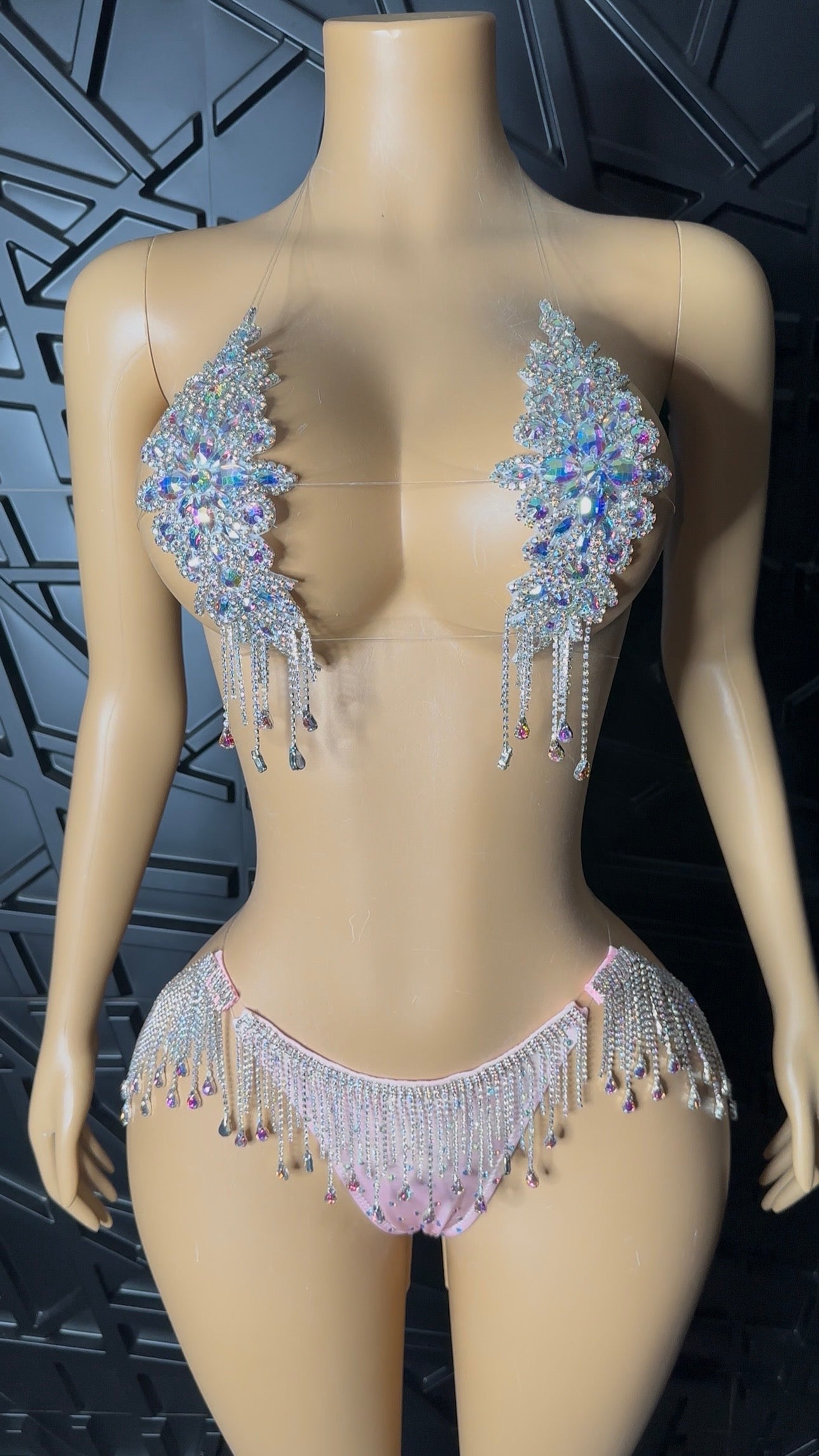 Silver/Pink Vegas Set (Med-Large)