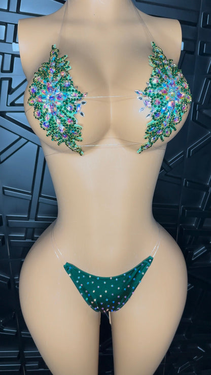 Green Vegas Bikini Set (Small-Large)