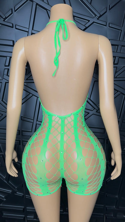 Green Lush Romper (Small-XLarge)