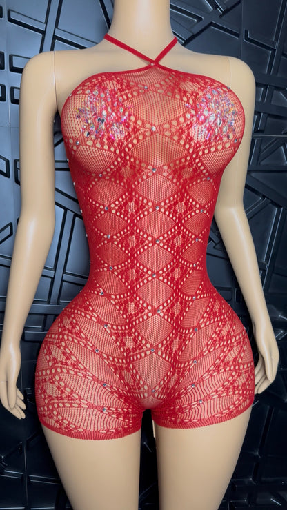 Red CoCo Romper (XSmall-XLarge)